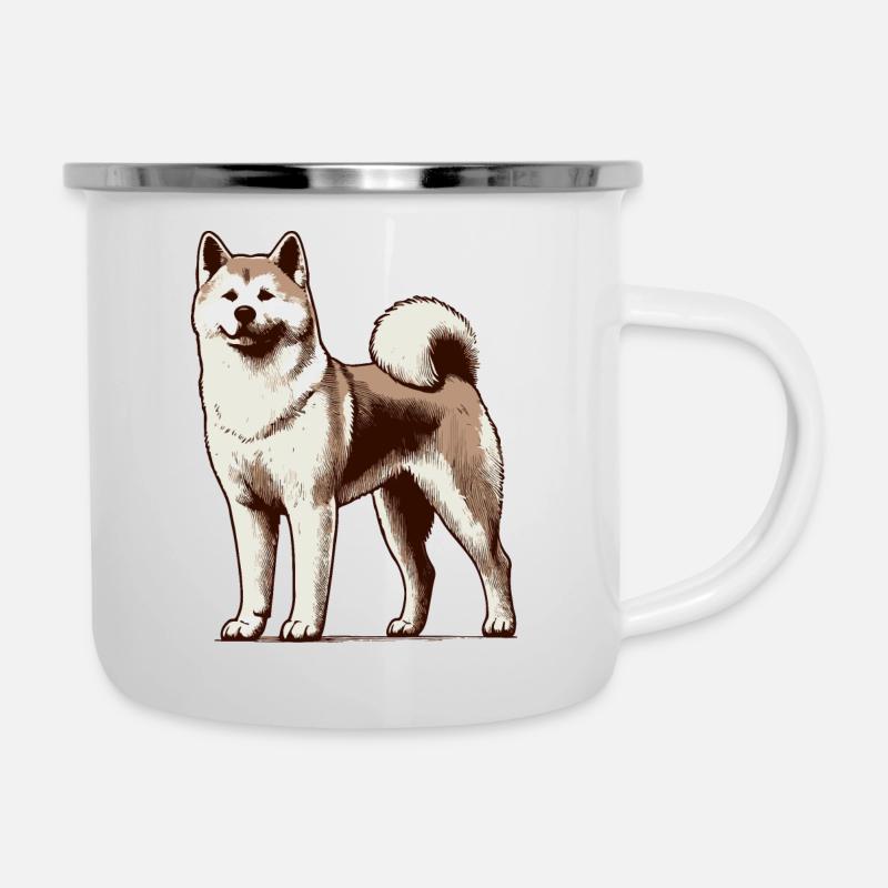 Akita - Camper Mug - white