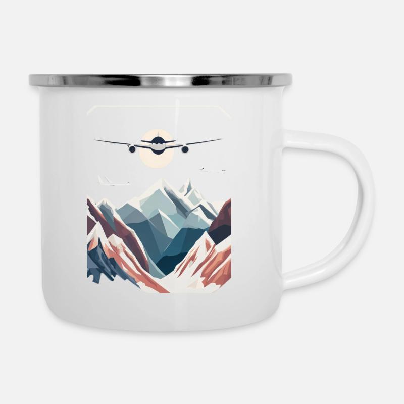 Voyager - Tasse émaillée - blanc