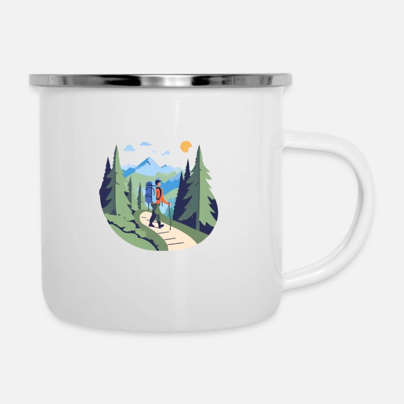 PACK LIGHT TRAVEL FAR - Camper Mug - white