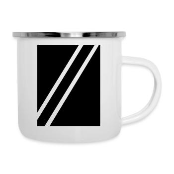 Stripes black - Camper Mug - white - Right