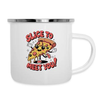Slice To Meet You! - Camper Mug - white - Right
