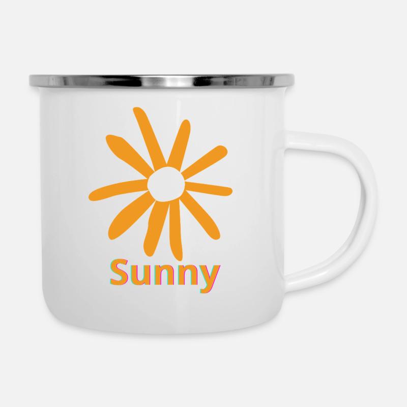 Sunny - Tasse émaillée - blanc