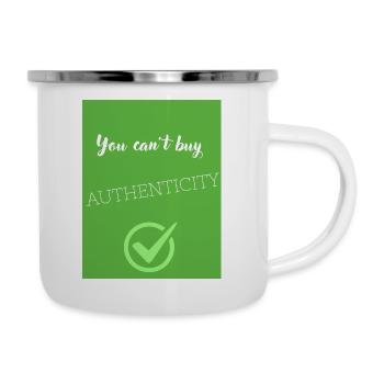 You cant buy authenticity - Tasse émaillée - blanc - Droite