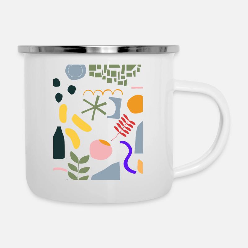 Sauvage et coloré - Tasse émaillée - blanc