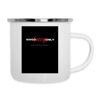 Énergie Positive Motivation Graphisme - Tasse émaillée - blanc - Droite