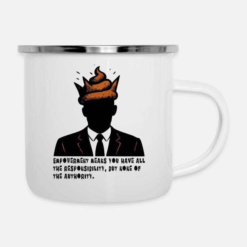 Principes de Leadershit - Tasse émaillée - blanc