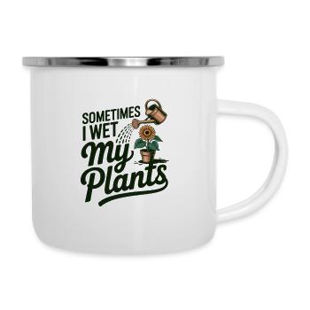 Sometimes I Wet My Plants - Camper Mug - white - Right