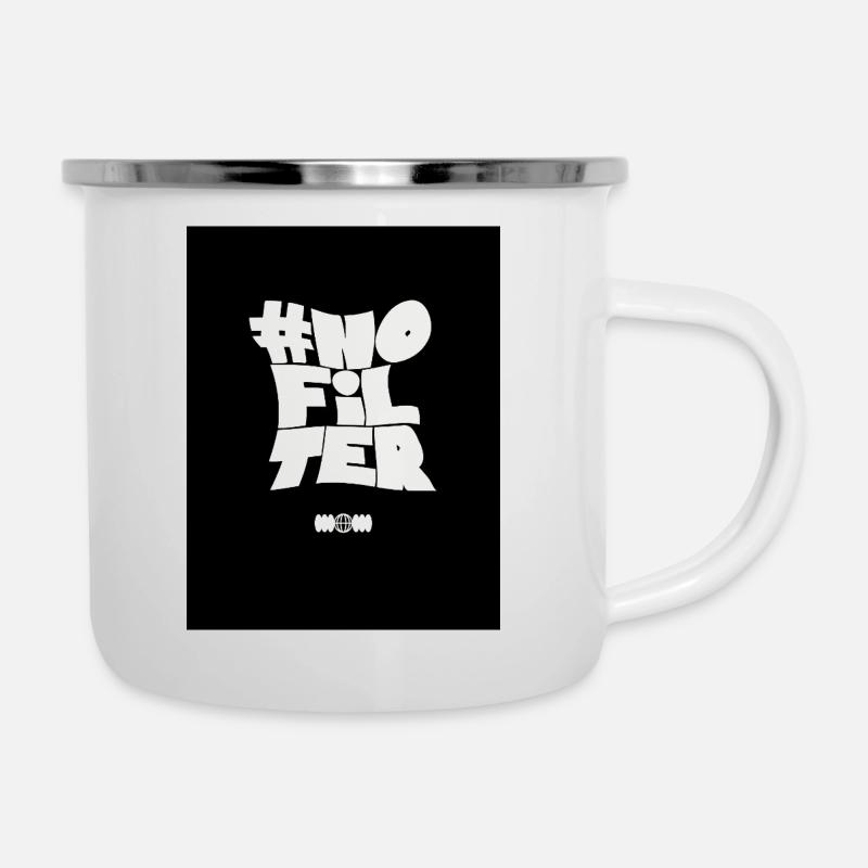 No Filter – Graphisme Urbain - Tasse émaillée - blanc