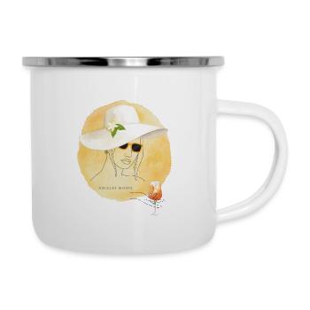 Amalfi Mood Lemon Summer Design - Camper Mug - white - Right