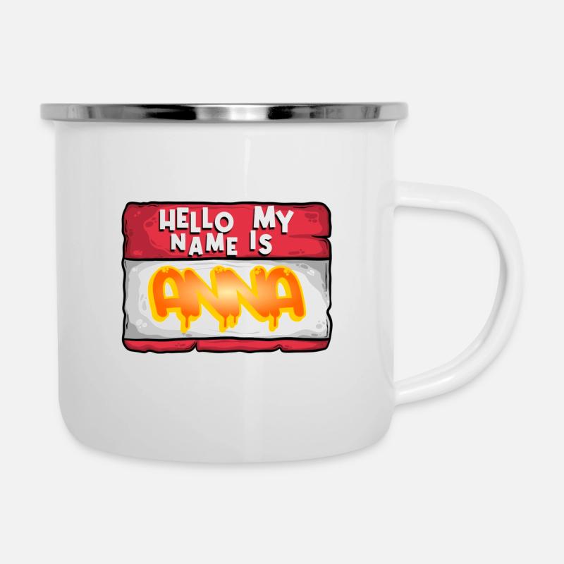 First Name Anna - Camper Mug - white
