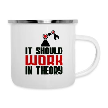 Robotics Machine Learning Robotics Engineering - Emaille-Tasse - Weiß - Rechts