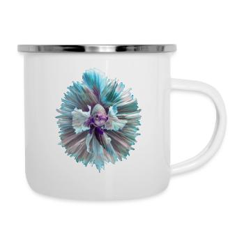 Betta Fisch Siamese Kampffisch Tropischer Fisch - Emaille-Tasse - Weiß - Rechts