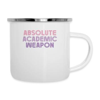 Students Absolute Academic Weapon - Camper Mug - white - Right