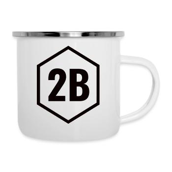 Haute Corse 2B - Schwarz - Emaille-Tasse - Weiß - Rechts