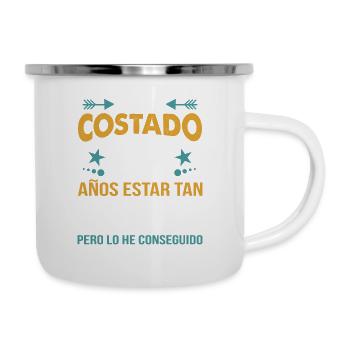 ME HA COSTADO 48 ANOS ESTAR TAN BUENO - Camper Mug - white - Right