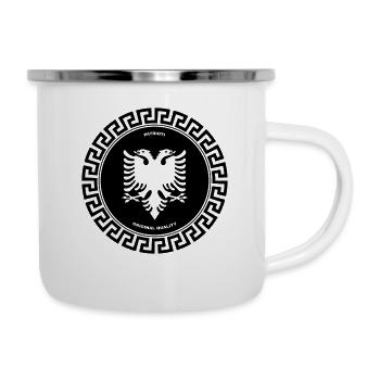 Patrioti Medusa - Emaille-Tasse - Weiß - Rechts