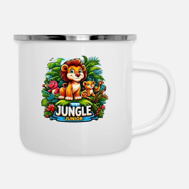 Aventure Junior dans la Jungle - Tasse émaillée - blanc