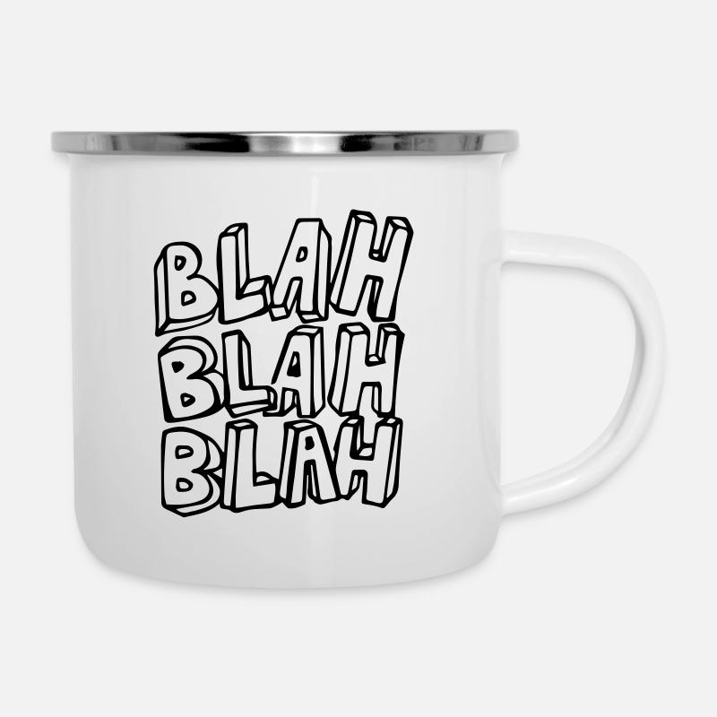 blahblahblah - Tasse émaillée - blanc