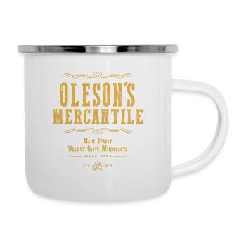 Oleson's Mercantile - Tasse émaillée - blanc - Droite