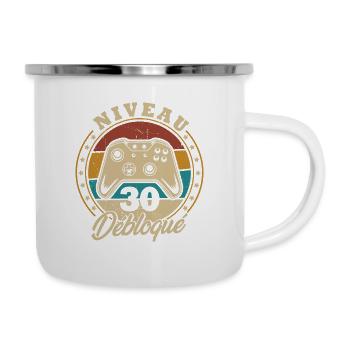 Niveau 30 débloque - Tasse émaillée - blanc - Droite