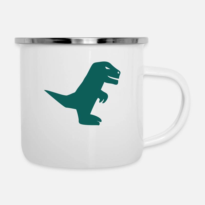 Dinosaur gift - Camper Mug - white