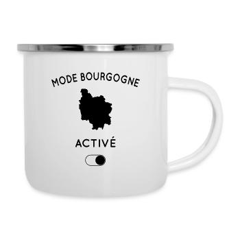 Mode Bourgogne activé - Tasse émaillée - blanc - Droite