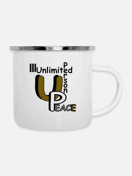 Paix - Tasse émaillée - blanc