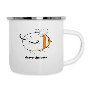 Rasez les abeilles - Tasse émaillée - blanc - Droite