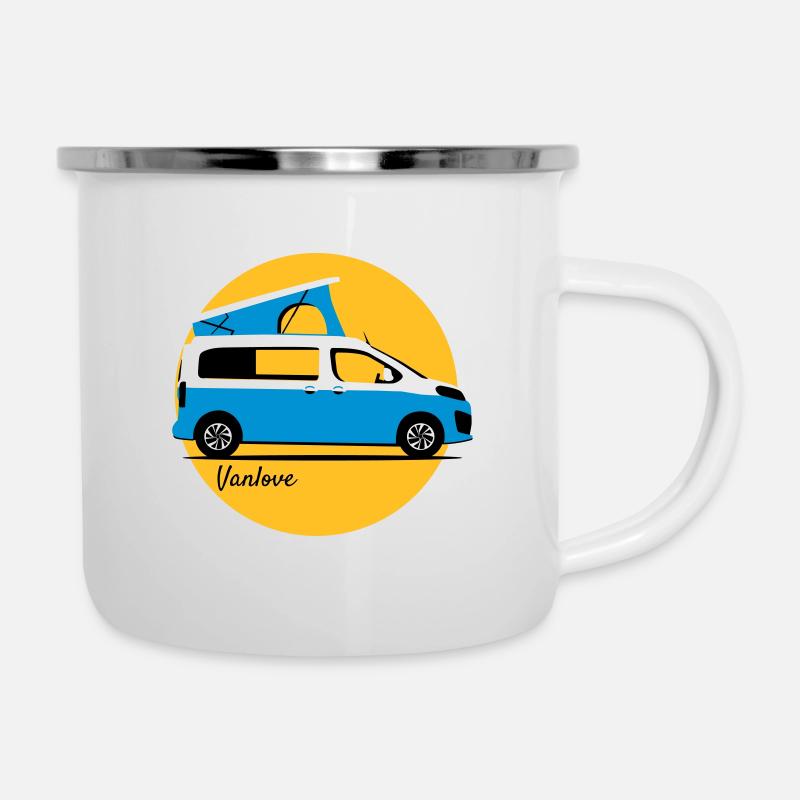 Vanlove - Campster / Crosscamp Design - Tasse émaillée - blanc