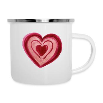 Heart in heart - Camper Mug - white - Right
