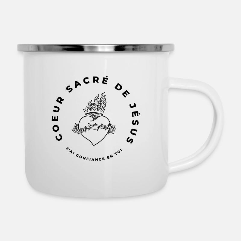SACRE COEUR - Tasse émaillée - blanc