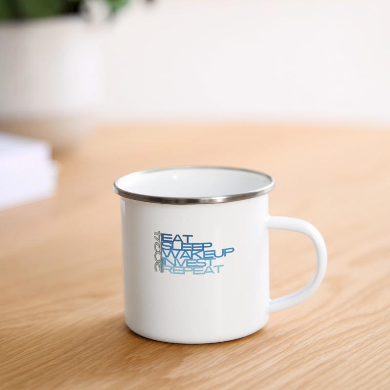 tägliche Routine oder den Alltag Emaille-Tasse
