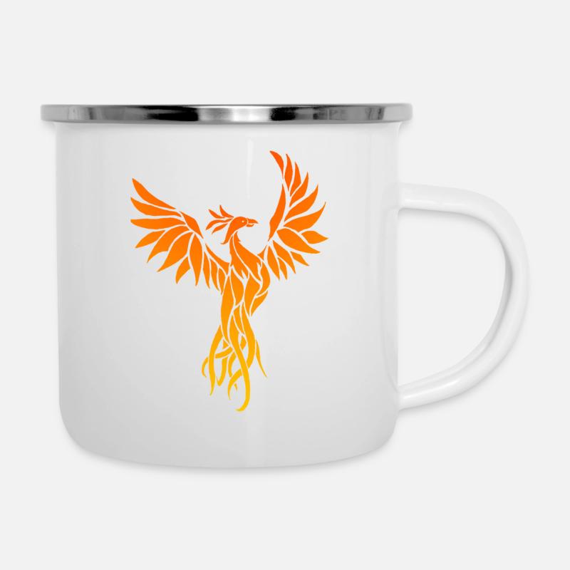 phoenix_2 - Tasse émaillée - blanc
