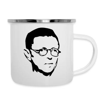 Philosophie - Tasse émaillée - blanc - Droite