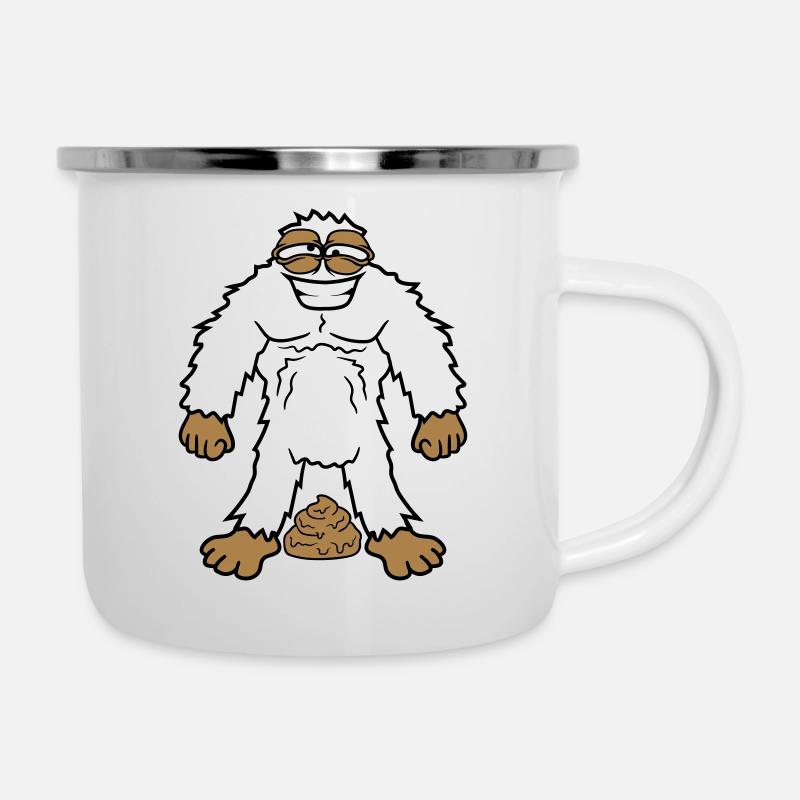 shit heap stink shit kot yeti m - Camper Mug - white