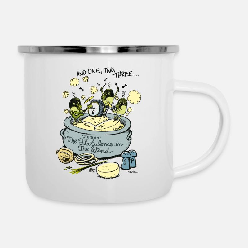 The Flatulence in the Wind - Camper Mug - white