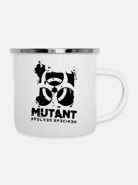 Mutant-evolved specimen - Emaille-Tasse - Weiß