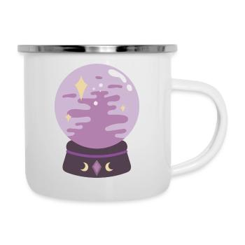 Boule de cristal - Tasse émaillée - blanc - Droite
