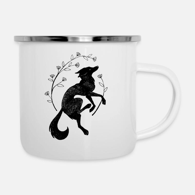 Arthur - Emaille-Tasse - Weiß