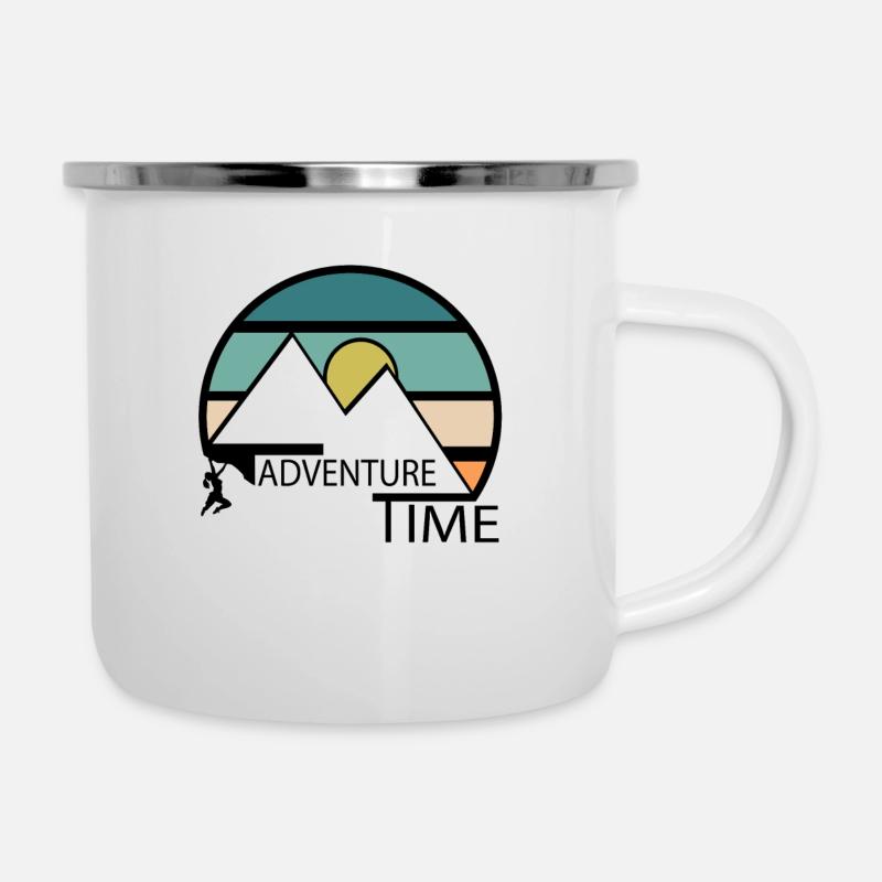 Temps de l'aventure - Tasse émaillée - blanc
