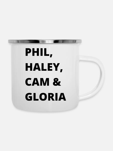 Modern family - Emaille-Tasse - Weiß