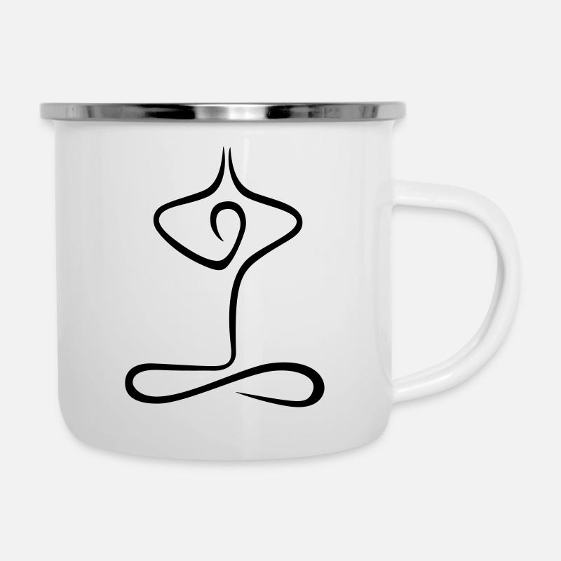 Yoga pose - Camper Mug - white