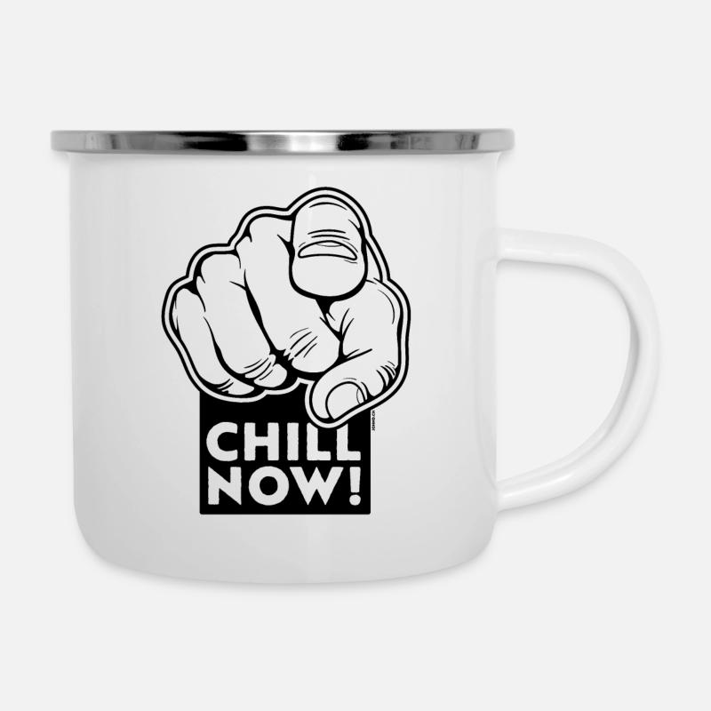 CHILL NOW! - Camper Mug - white