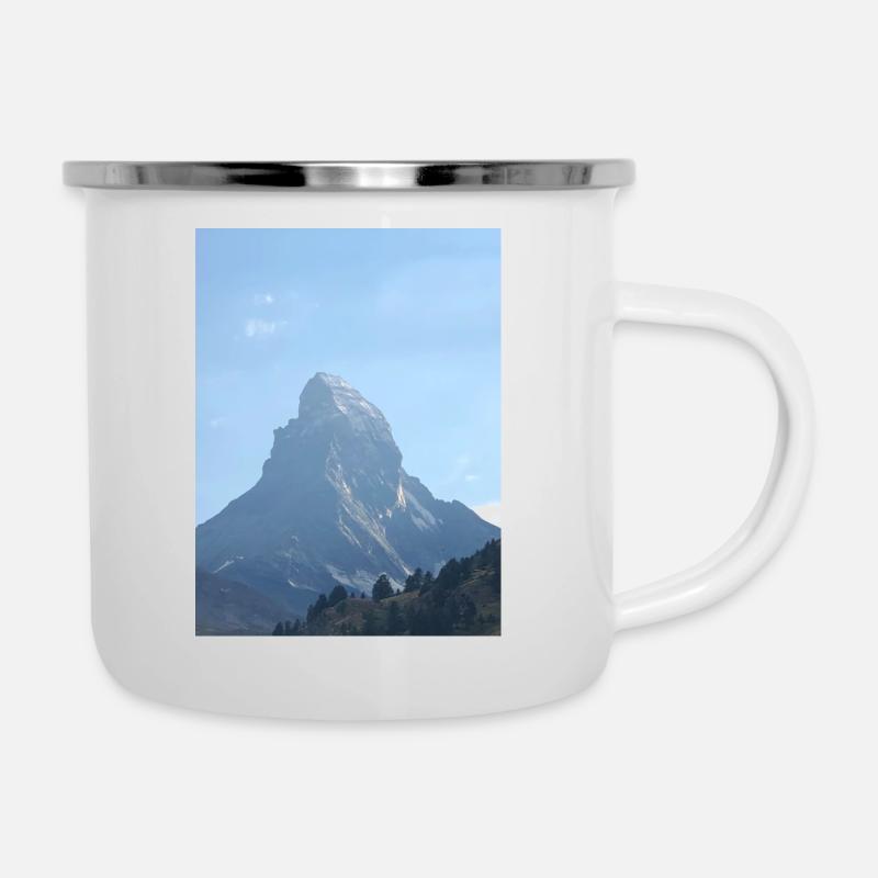 Cervin - Tasse émaillée - blanc