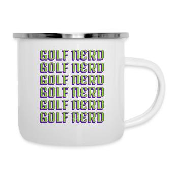 Golfhair Golf Dictons drôles Clubs de golf Golf Club - Tasse émaillée - blanc - Droite