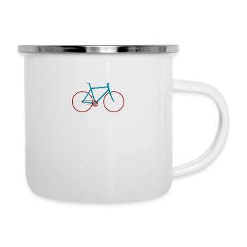 You Can't Be Sad While Riding A Bicycle - Cycling - Camper Mug - white - Right