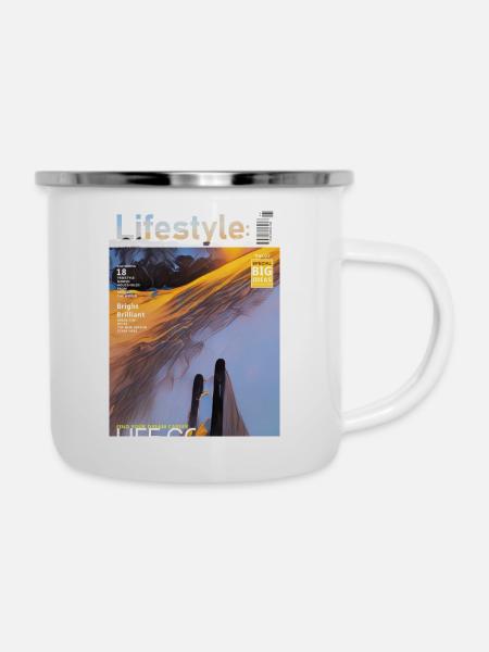 Lifestyle01 - Emaille-Tasse - Weiß