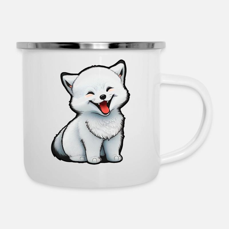 Baby Arctic Fox - Camper Mug - white