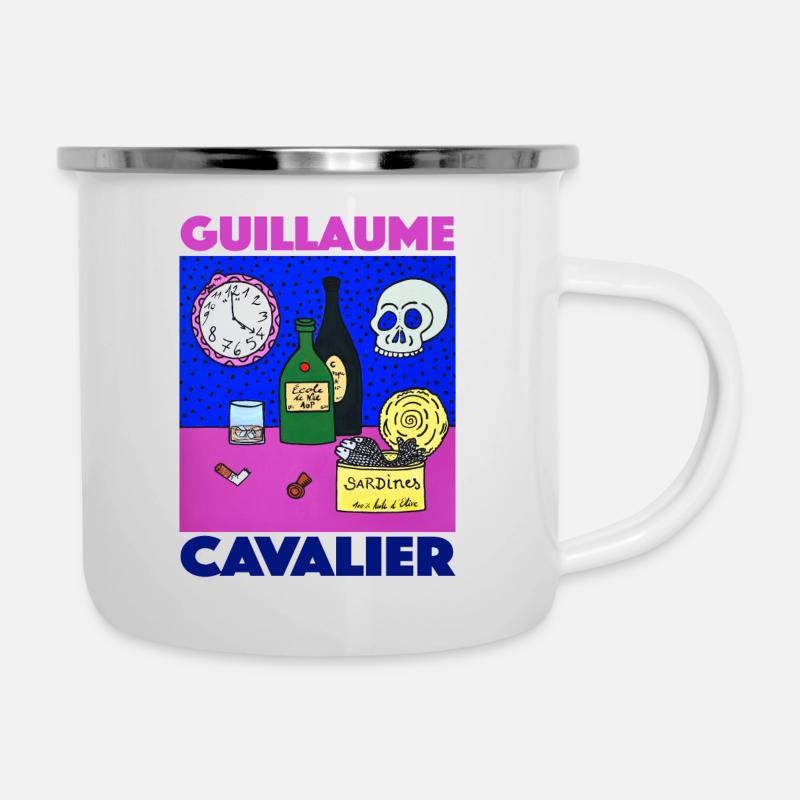 École de Nice - Tasse émaillée - blanc