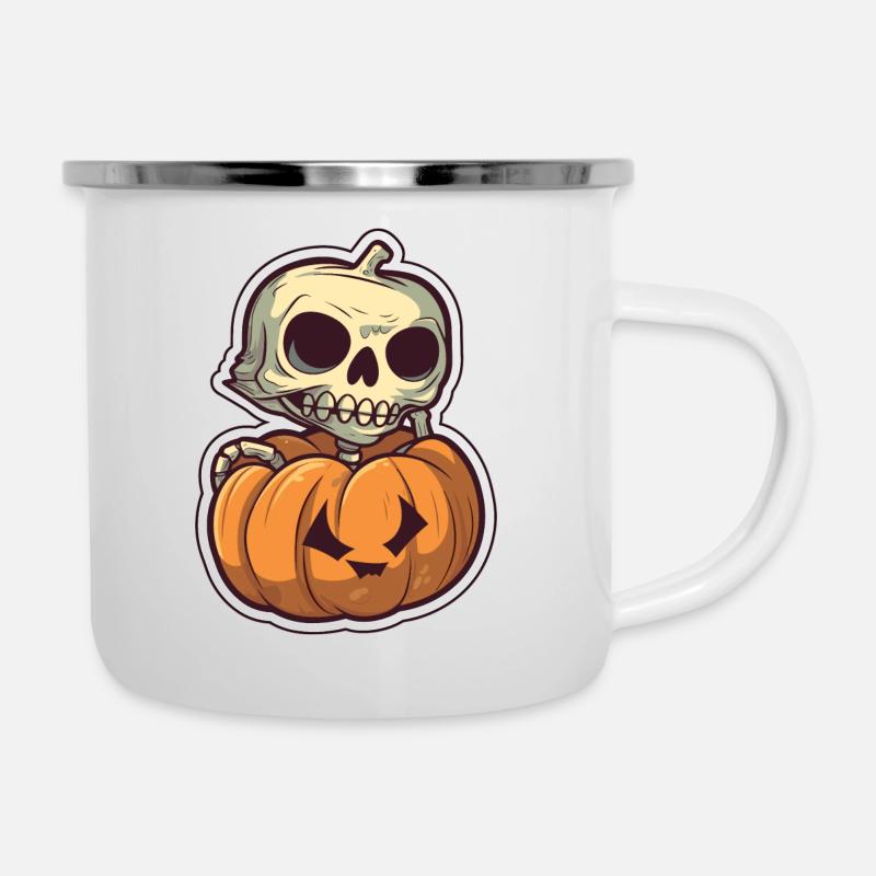 Pumpkin 7 - Camper Mug - white
